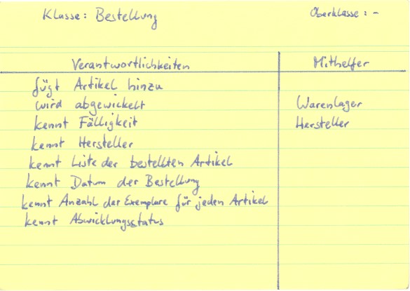 Bestellung