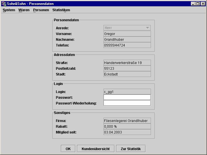 Kundendaten