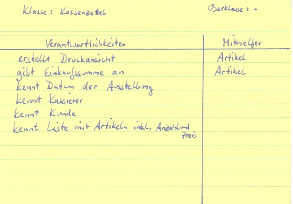 Kassenzettel